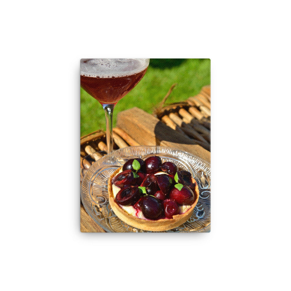 Krieken Taart - Canvas Print