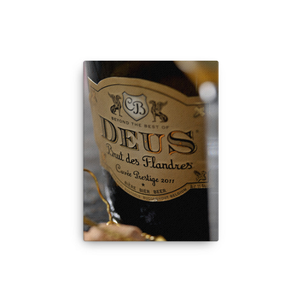 DeuS Bottle Close-Up - Canvas Print