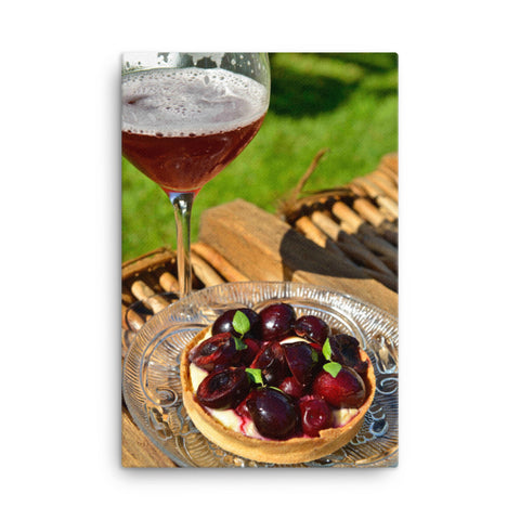 Krieken Taart - Canvas Print