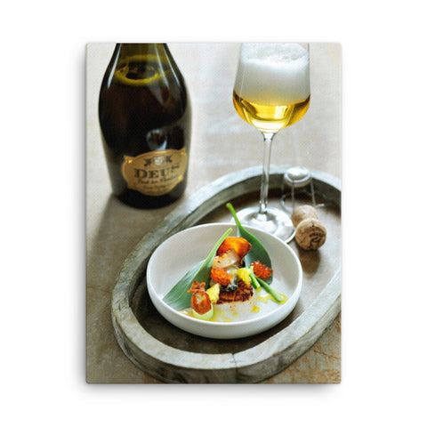 DeuS Brut des Flandres Food Pairing - Canvas Print