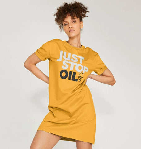 Just Stop Oil Women's T-Shirt Dress