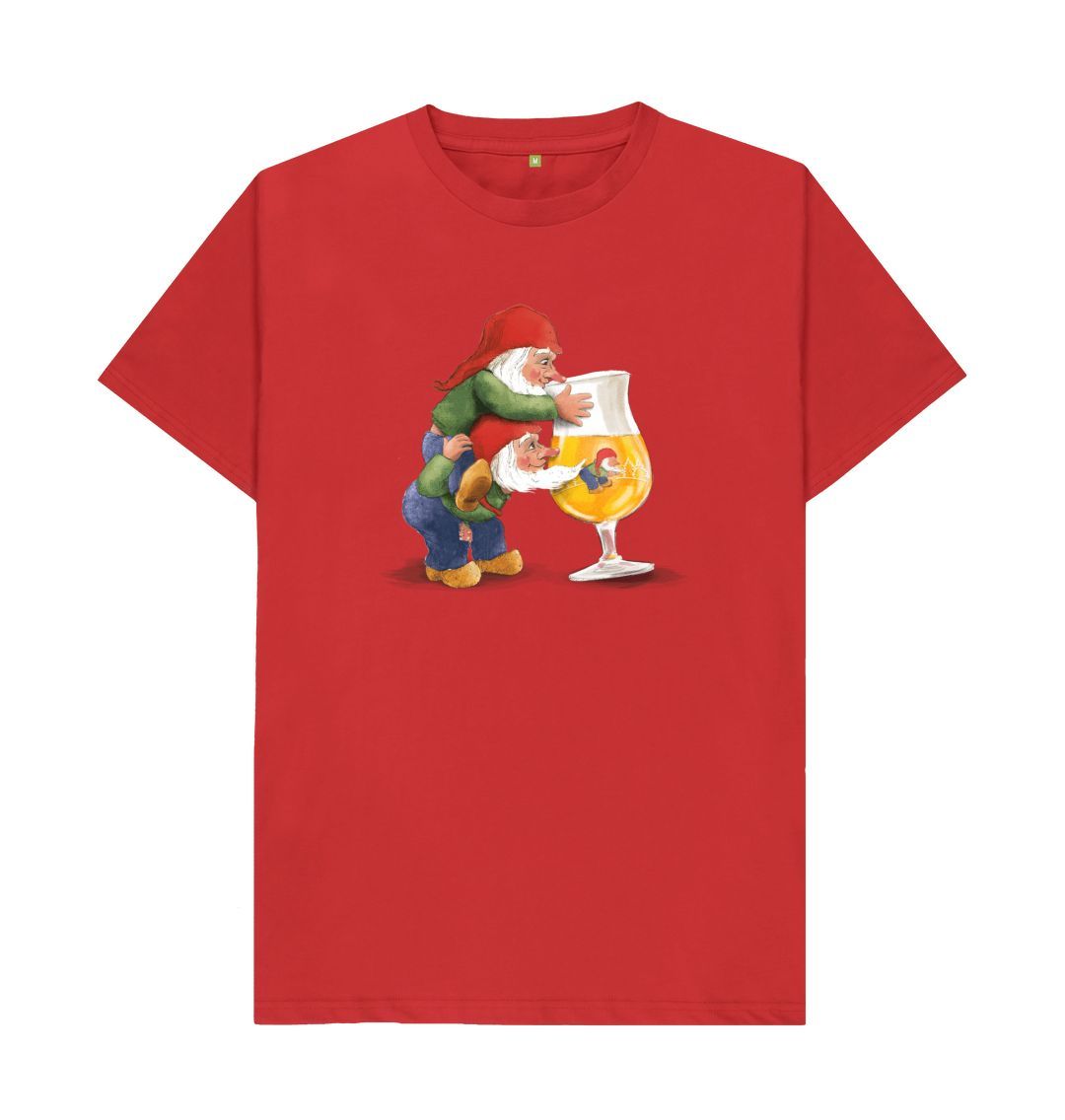 Red Gnomes Drinking La Chouffe Men's T-Shirt