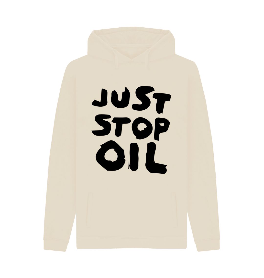 Oat Just Stop Oil Double Sided Men's Organic Cotton Hoodie