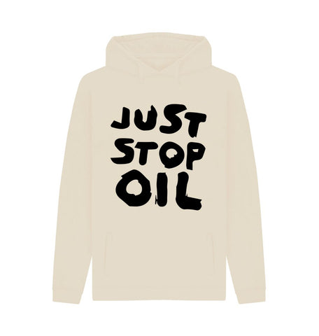 Oat Just Stop Oil Double Sided Men's Organic Cotton Hoodie