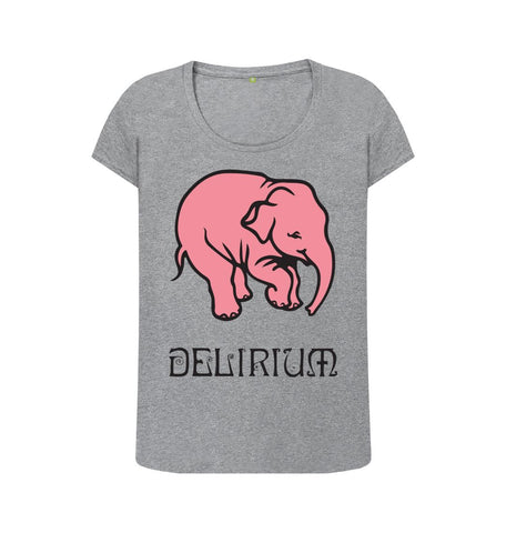 Athletic Grey Delirium Women's Scoop Neck T-Shirt