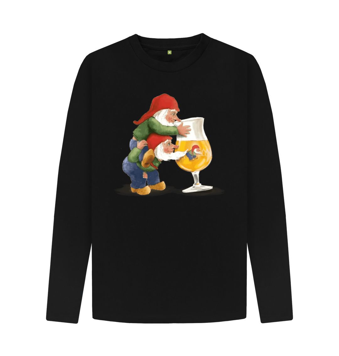 Black Gnomes Drinking La Chouffe Men's Long Sleeve T-Shirt