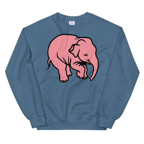 Big Pink Elephant Sweatshirt