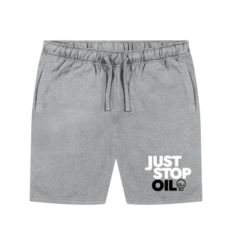 Athletic Grey Just Stop Oil Men's Organic Cotton Shorts