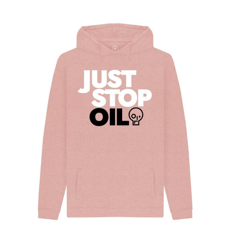 Sunset Pink Just Stop Oil Men's Remill Hoodie