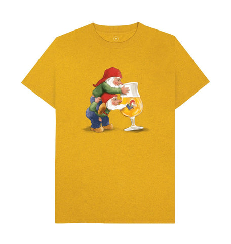 Sunflower Yellow Gnomes Drinking La Chouffe Men's Remill T-Shirt