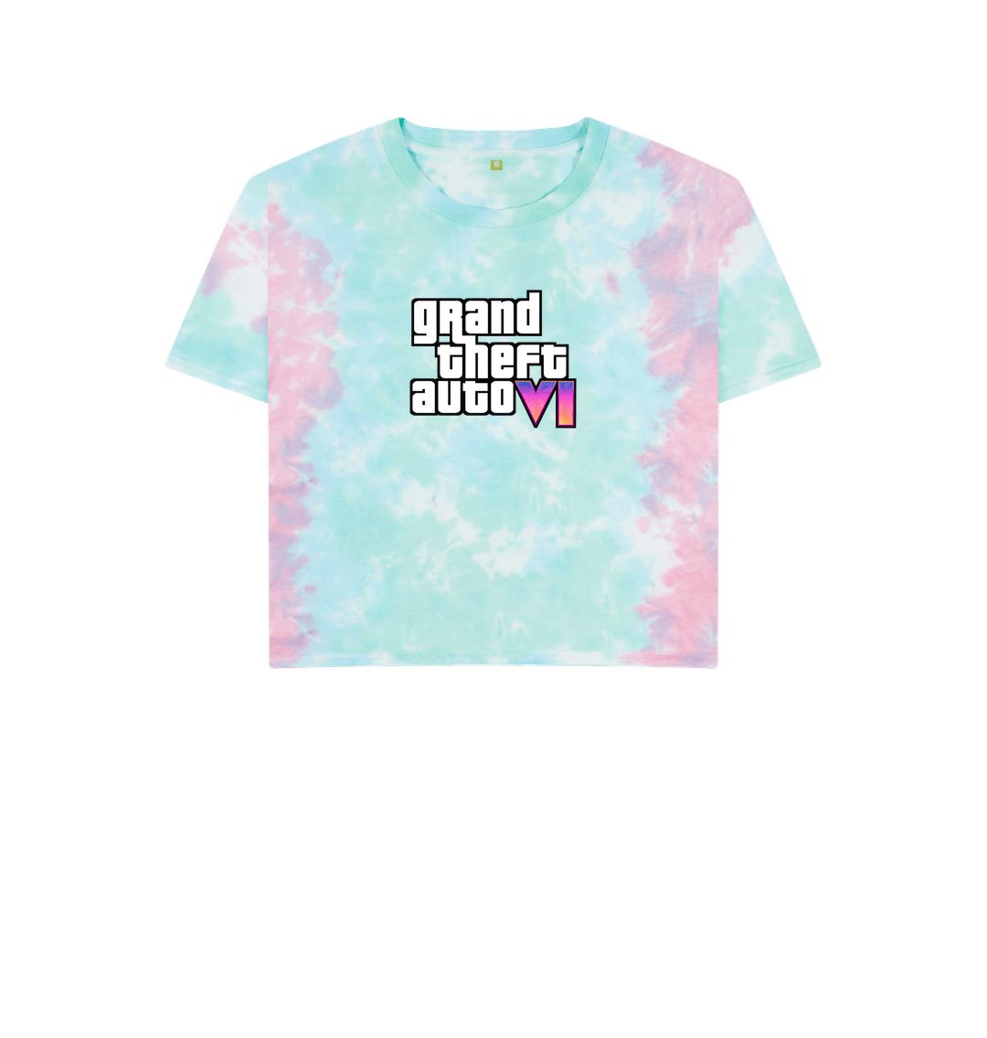 Pastel Tie Dye Grand Theft Auto VI Women's Tie Dye T-Shirt