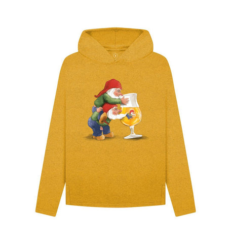 Sunflower Yellow Gnomes Drinking La Chouffe Women's Remill Relaxed Fit Hoodie