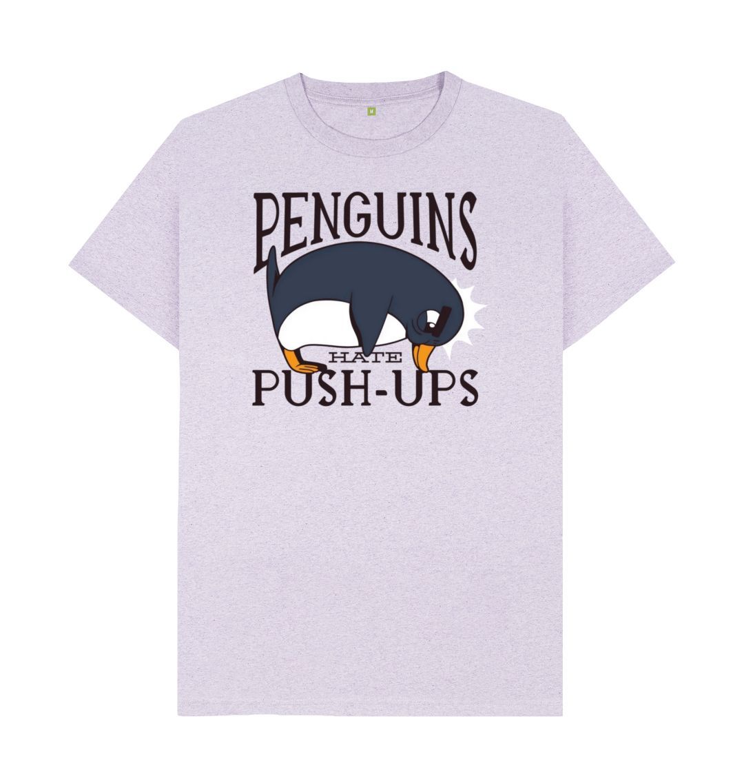 Light Purple Penguins Hate Push-Ups Men's Remill T-Shirt