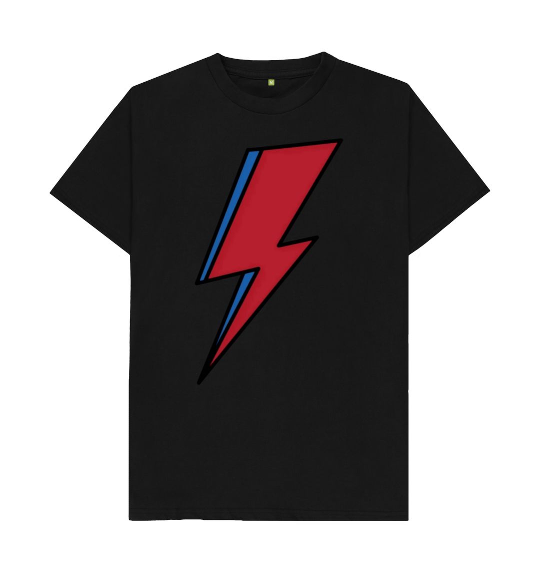 Black Lightning Bolt Men's T-Shirt