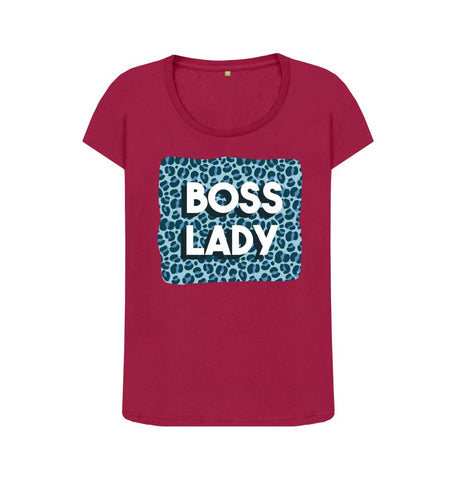 Cherry Boss Lady Women's Scoop Neck T-Shirt