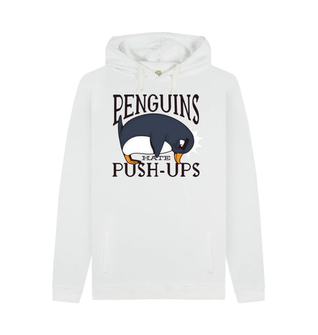 White Penguins Hate Push-Ups Men's Pullover Hoodie