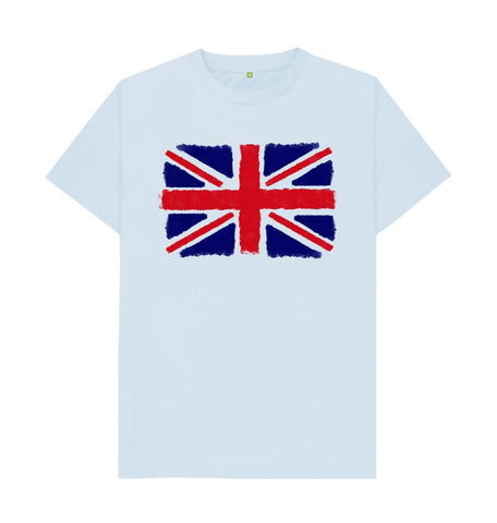 Sky Blue Union Jack Men's T-Shirt