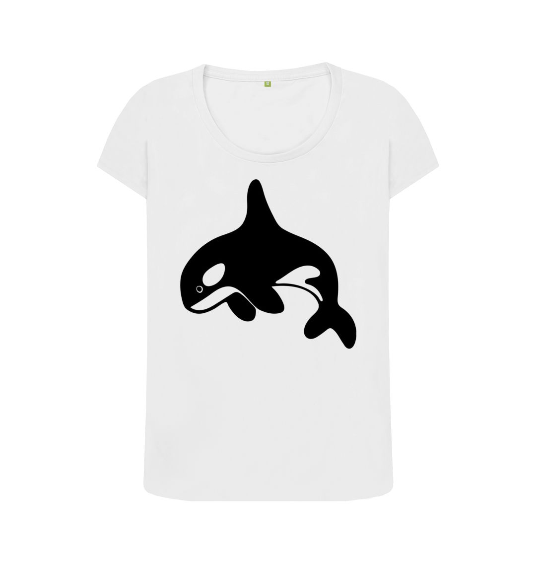 White Orca Women's Scoop Neck T-Shirt