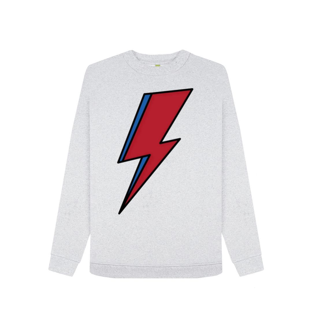 Grey Lightning Bolt Women's Remill Sweater