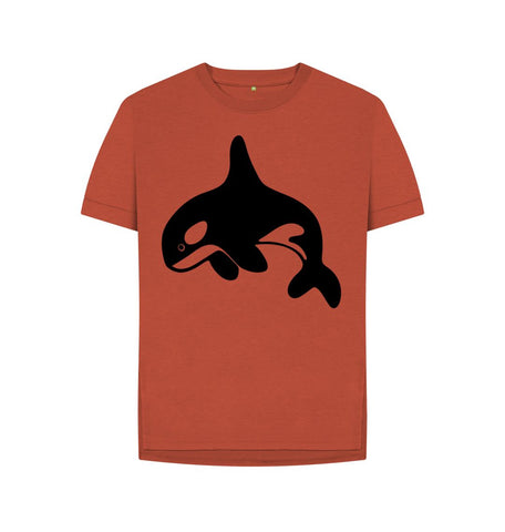 Rust Orca Women's Relaxed Fit Tee