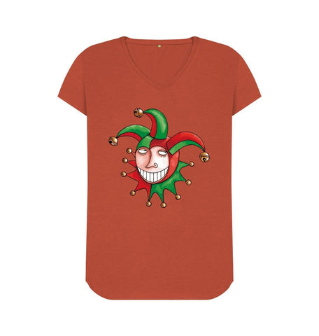 Rust Brugse Zot Women's V-Neck T-Shirt