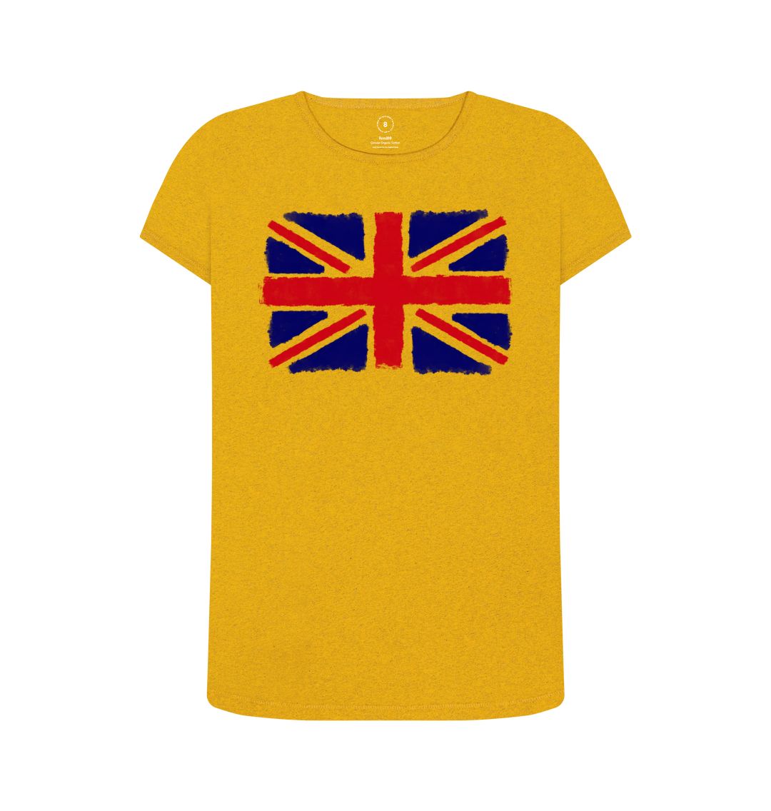 Sunflower Yellow Union Jack Women's Remill T-Shirt