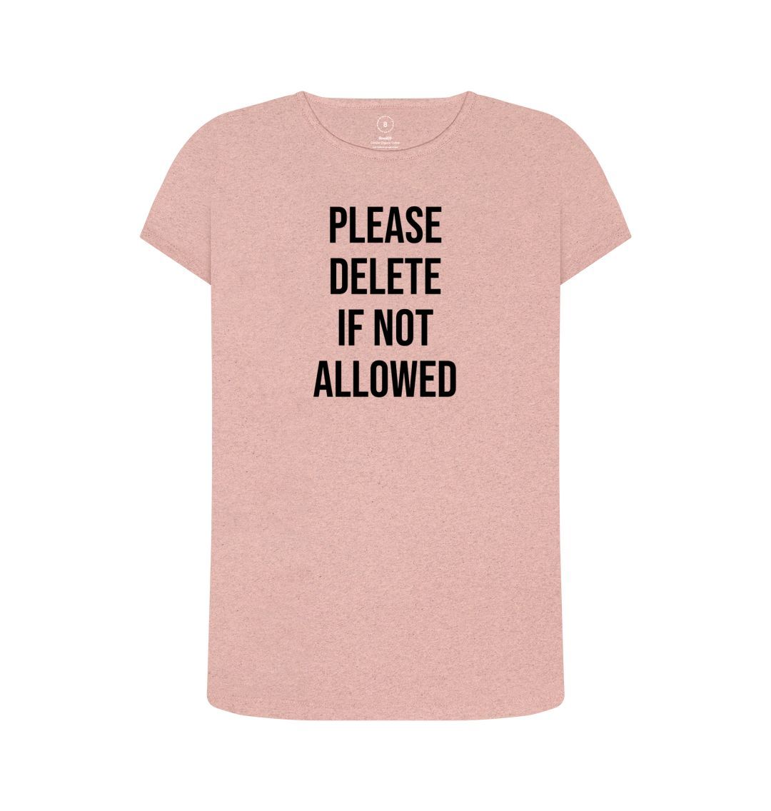 Sunset Pink Please Delete Women's Remill T-Shirt