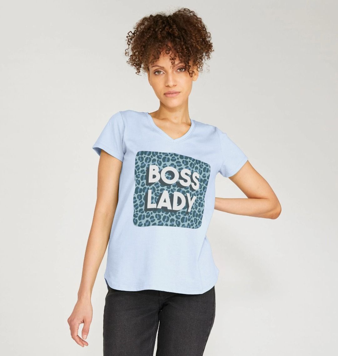 Boss Lady Women's V-Neck T-Shirt