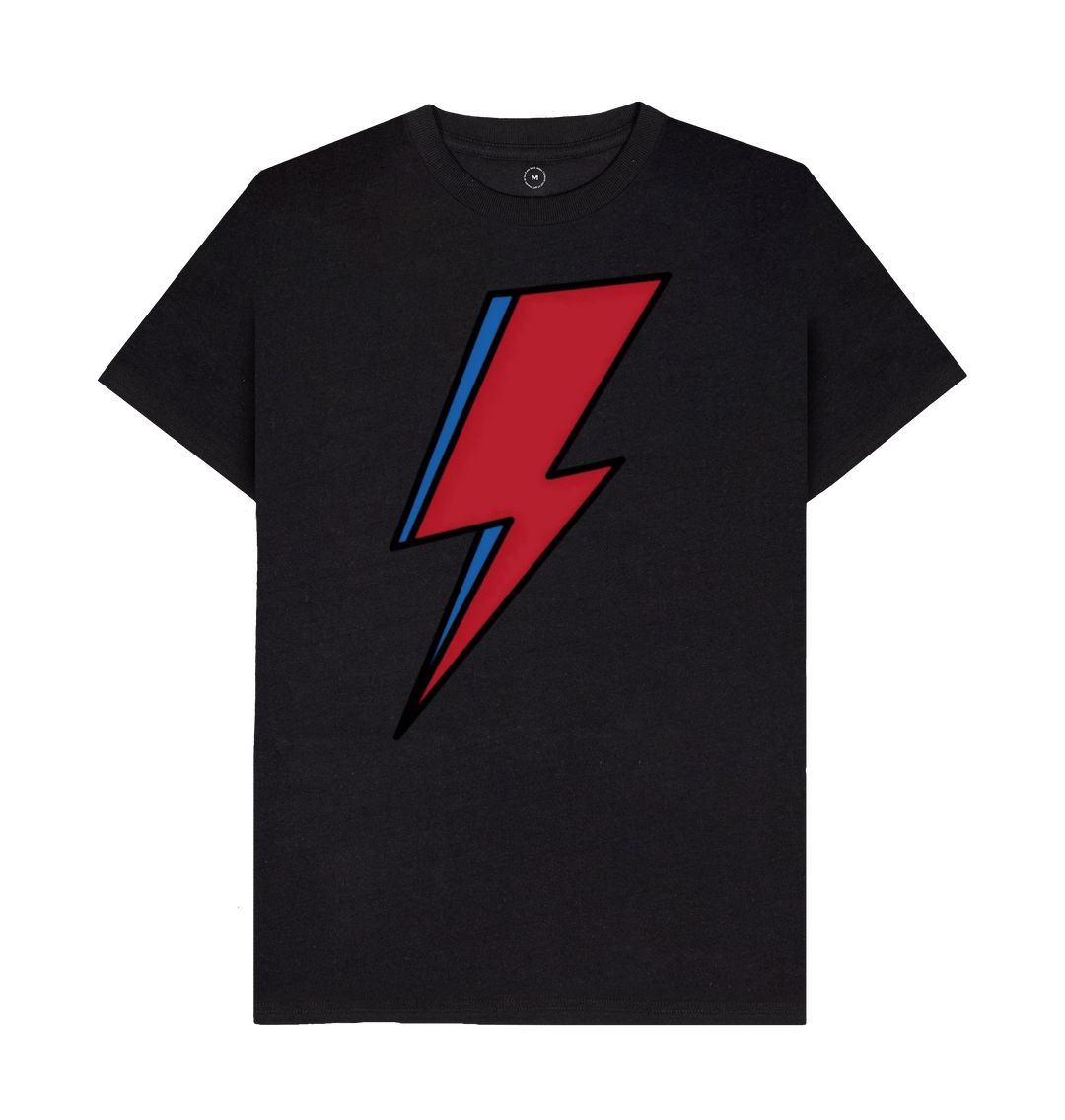 Black Lightning Bolt Men's Remill T-Shirt