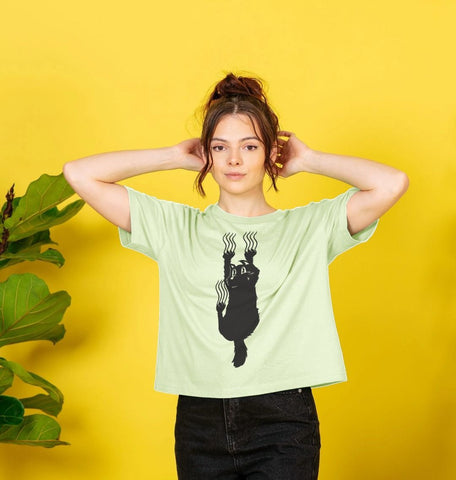 Hang In There Cat Women's Boxy Tee