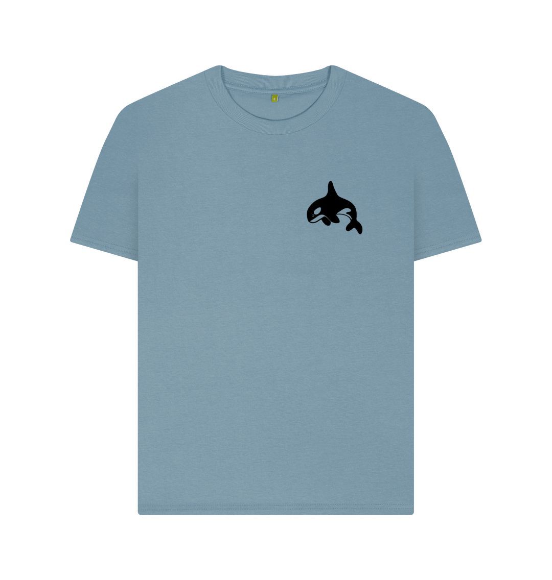 Stone Blue Small Orca Women's T-Shirt