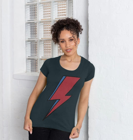 Lightning Bolt Women's Scoop Neck T-Shirt