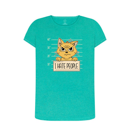 Seagrass Green I Hate People Women's Remill T-Shirt