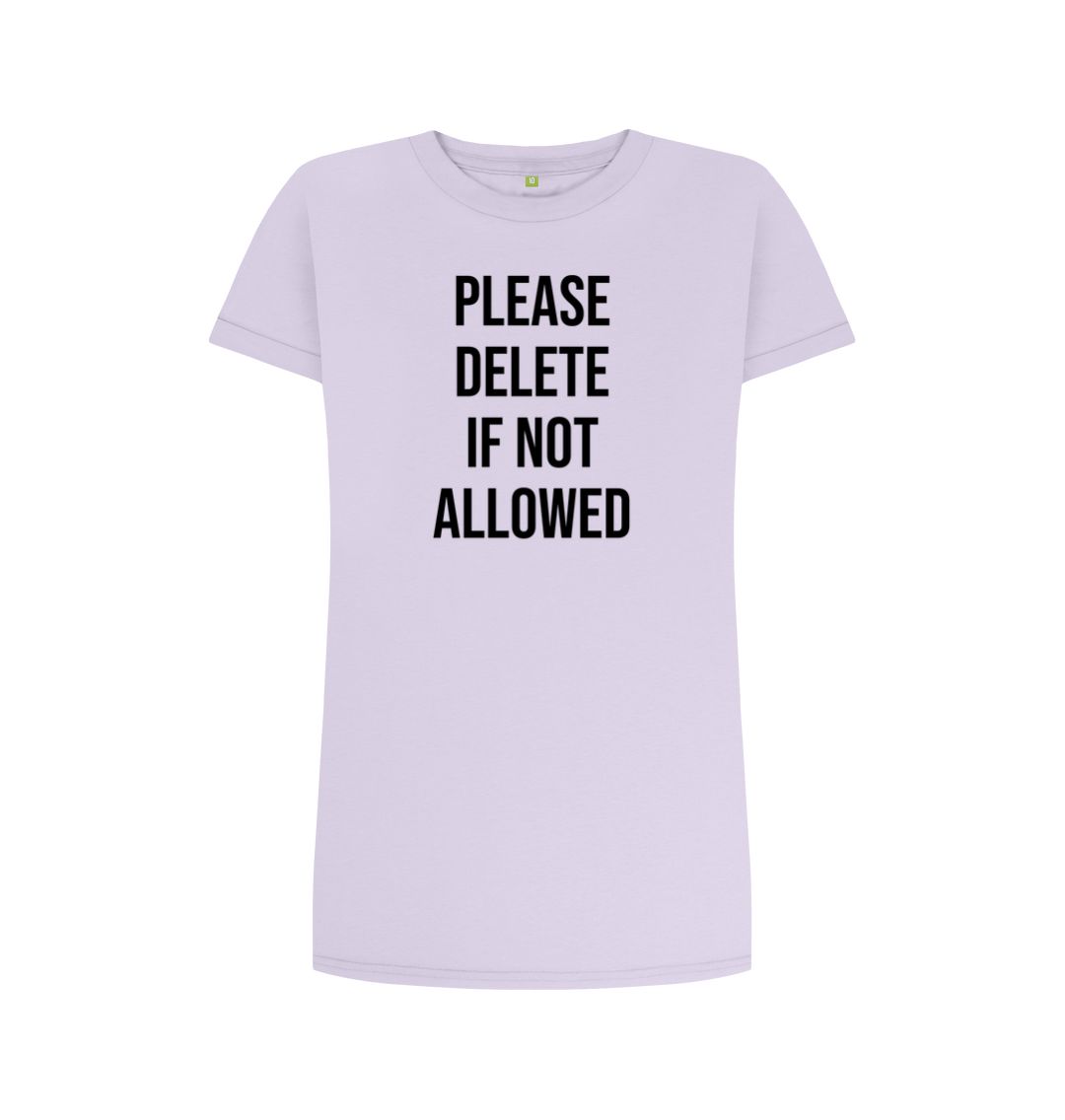 Violet Please Delete Women's T-Shirt Dress
