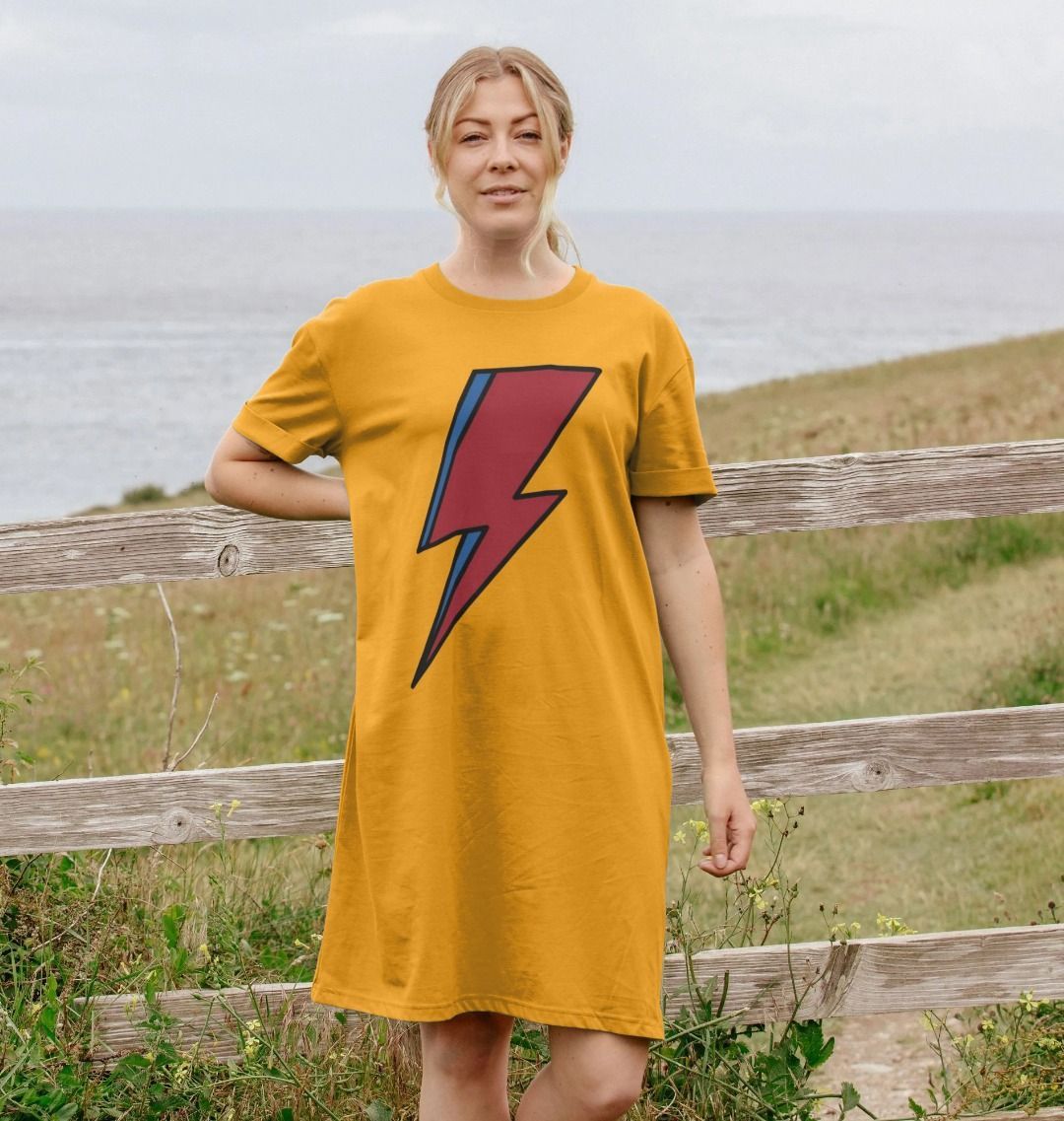 Lightning Bolt Women's T-Shirt Dress