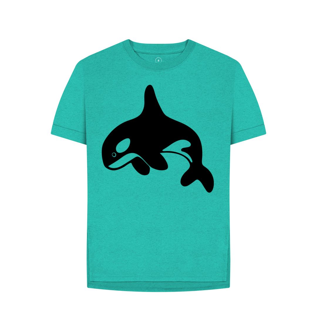 Seagrass Green Orca Women's Remill Relaxed Fit T-Shirt