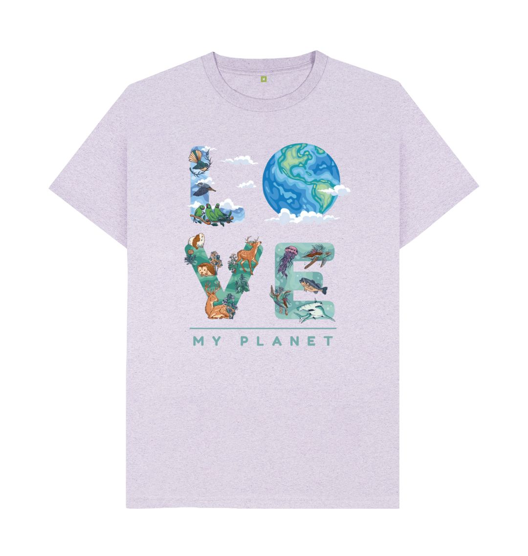 Light Purple Love My Planet Men's Remill T-Shirt