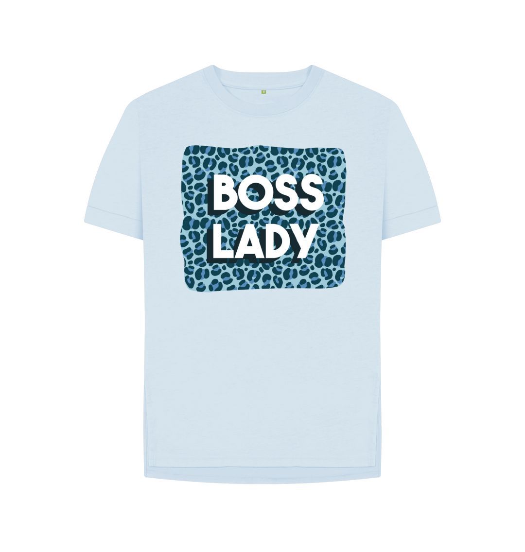 Sky Blue Boss Lady Women's Relaxed Fit Tee