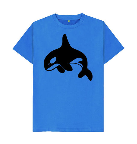 Bright Blue Orca Men's T-Shirt