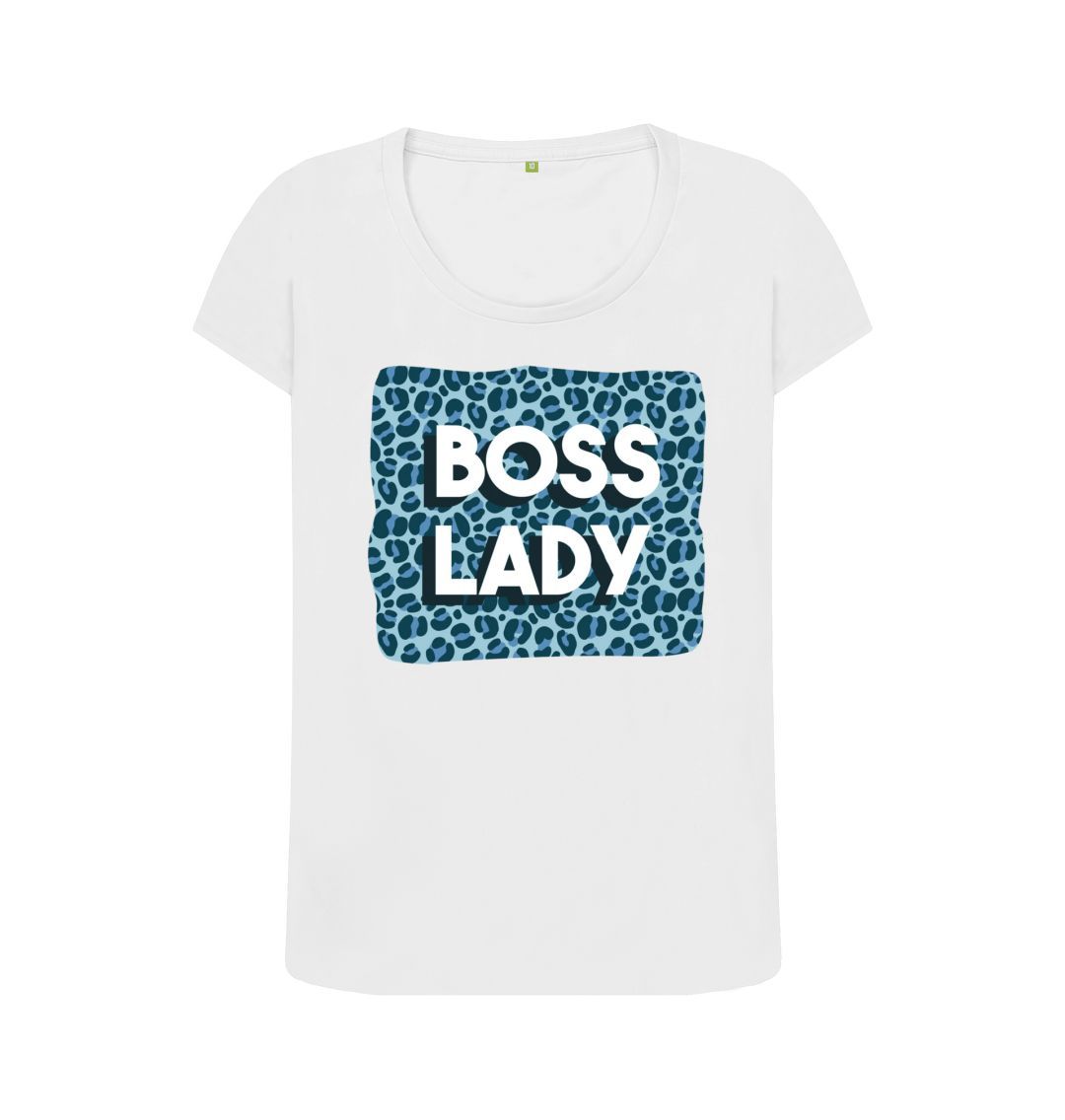 White Boss Lady Women's Scoop Neck T-Shirt
