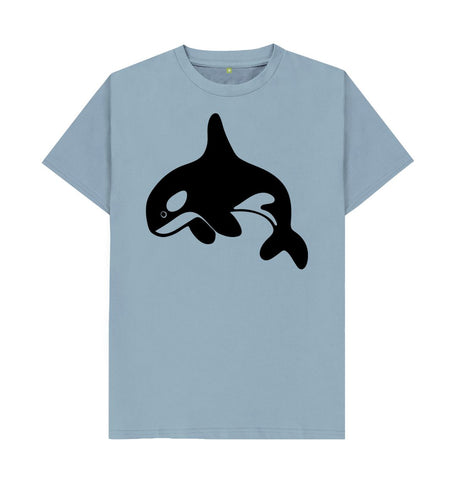 Stone Blue Orca Men's T-Shirt