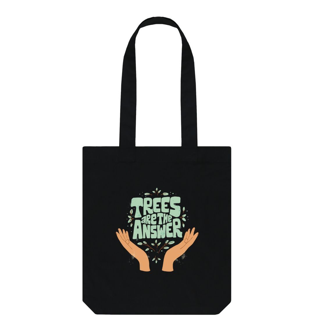 Black Trees are the Answer Tote Bag