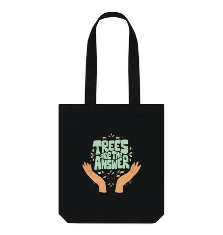 Black Trees are the Answer Tote Bag