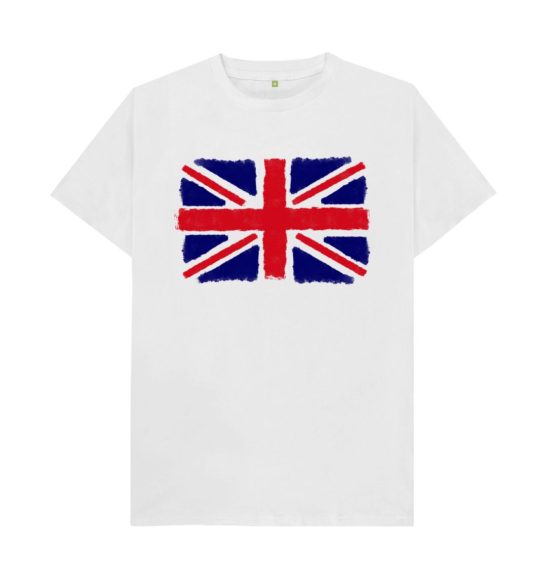 White Union Jack Men's T-Shirt