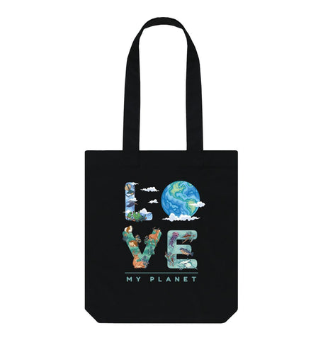 Black Love My Planet Tote Bag
