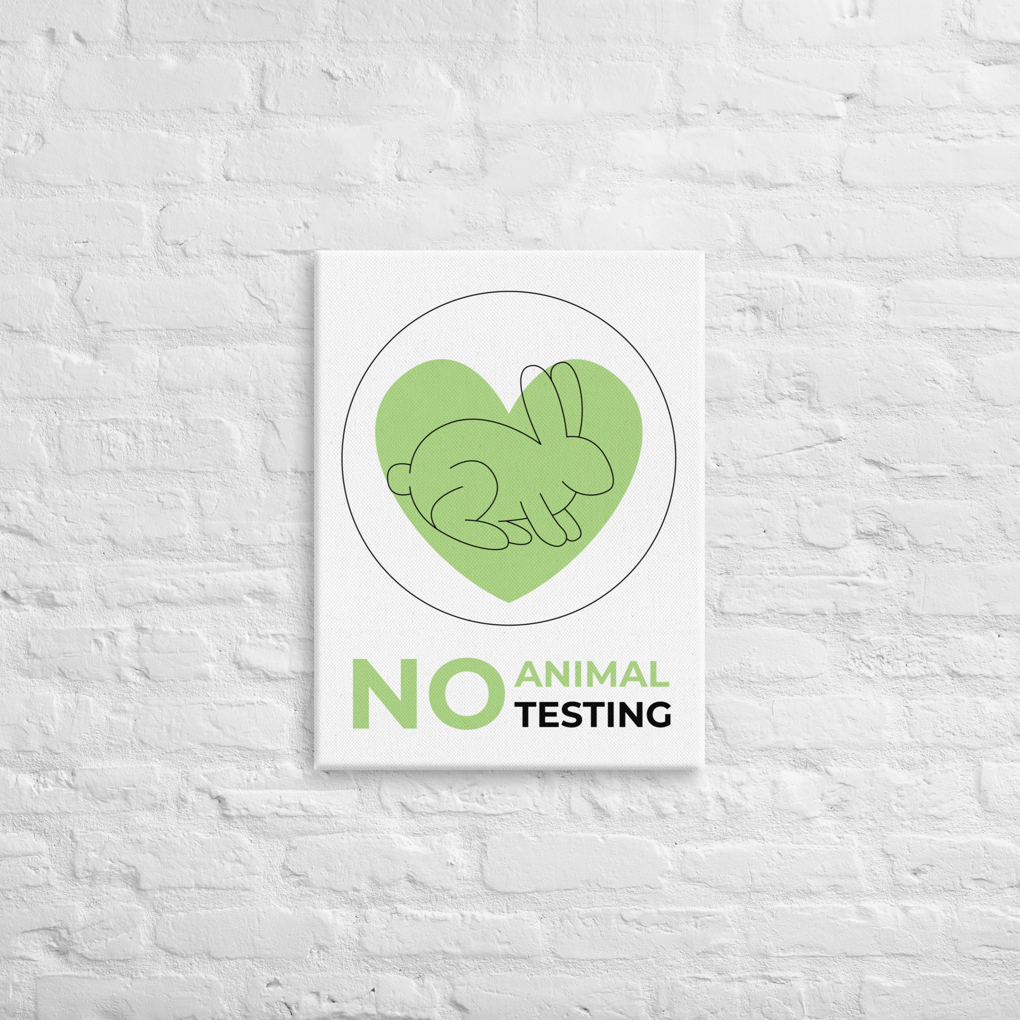No Animal Testing Canvas