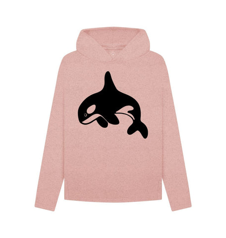 Sunset Pink Orca Women's Remill Relaxed Fit Hoodie