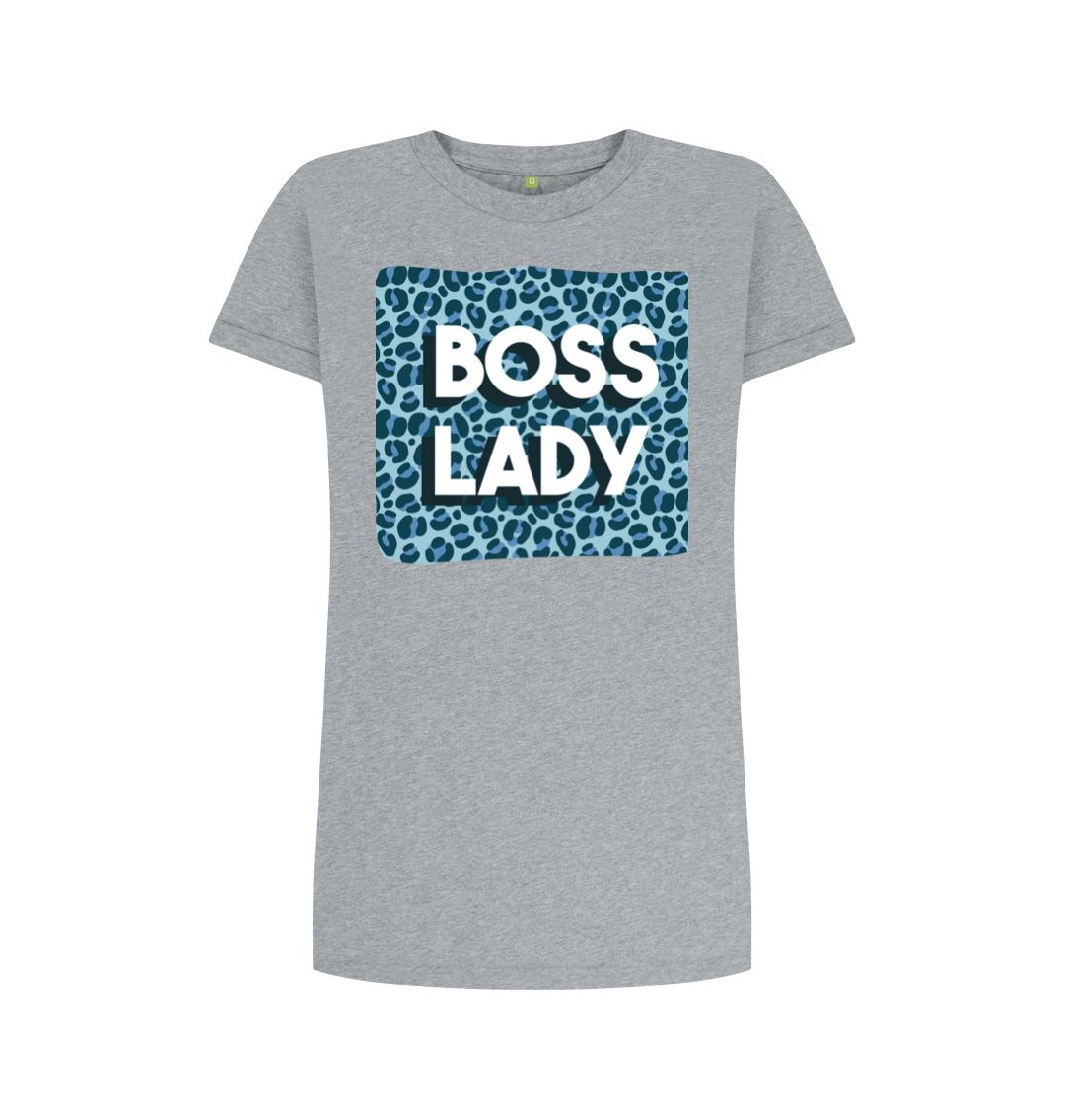 Athletic Grey Boss Lady Women's T-Shirt Dress