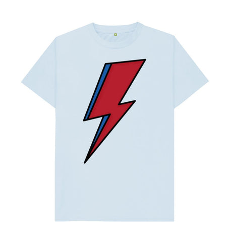 Sky Blue Lightning Bolt Men's T-Shirt
