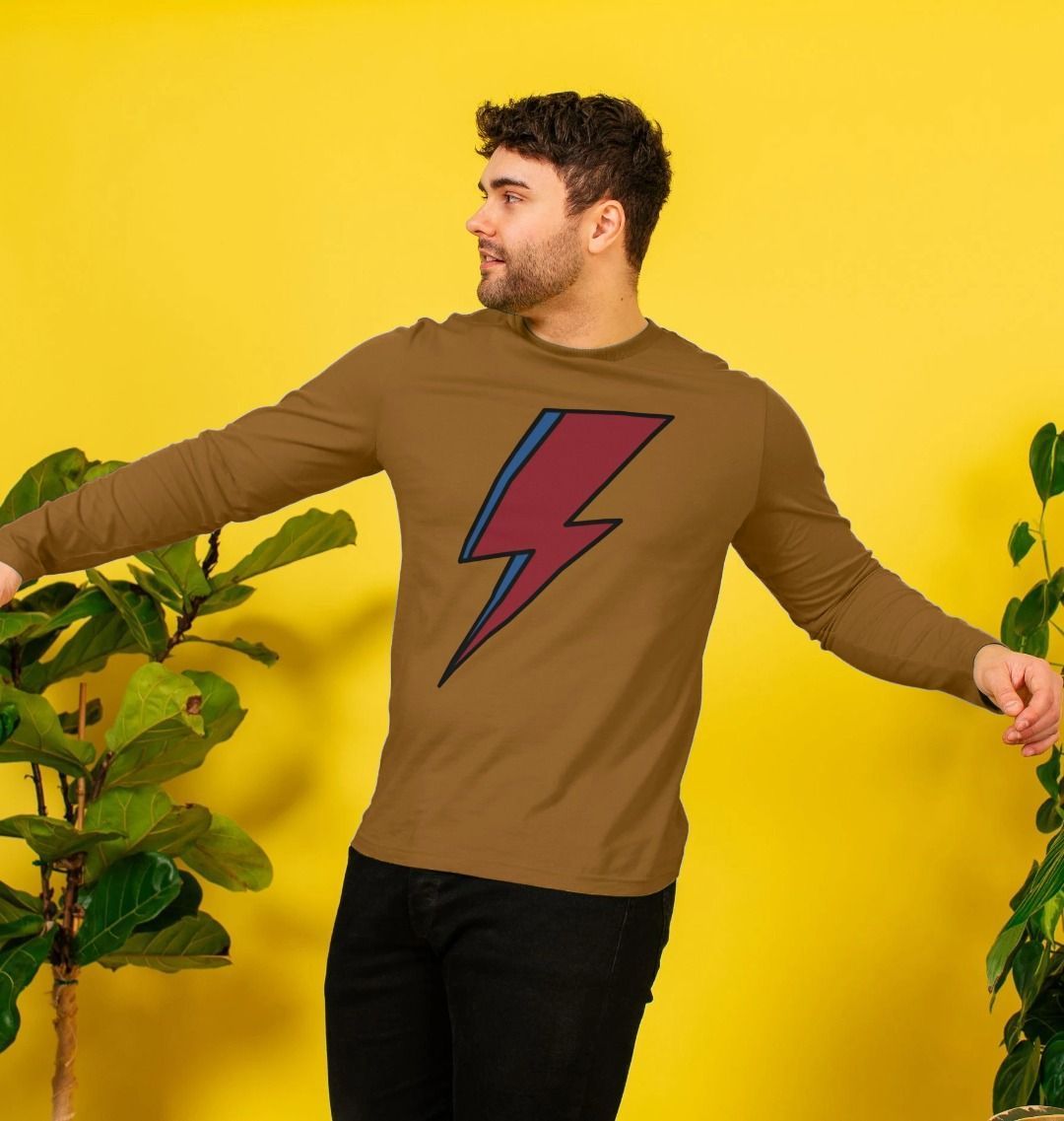 Lightning Bolt Men's Long Sleeve T-Shirt